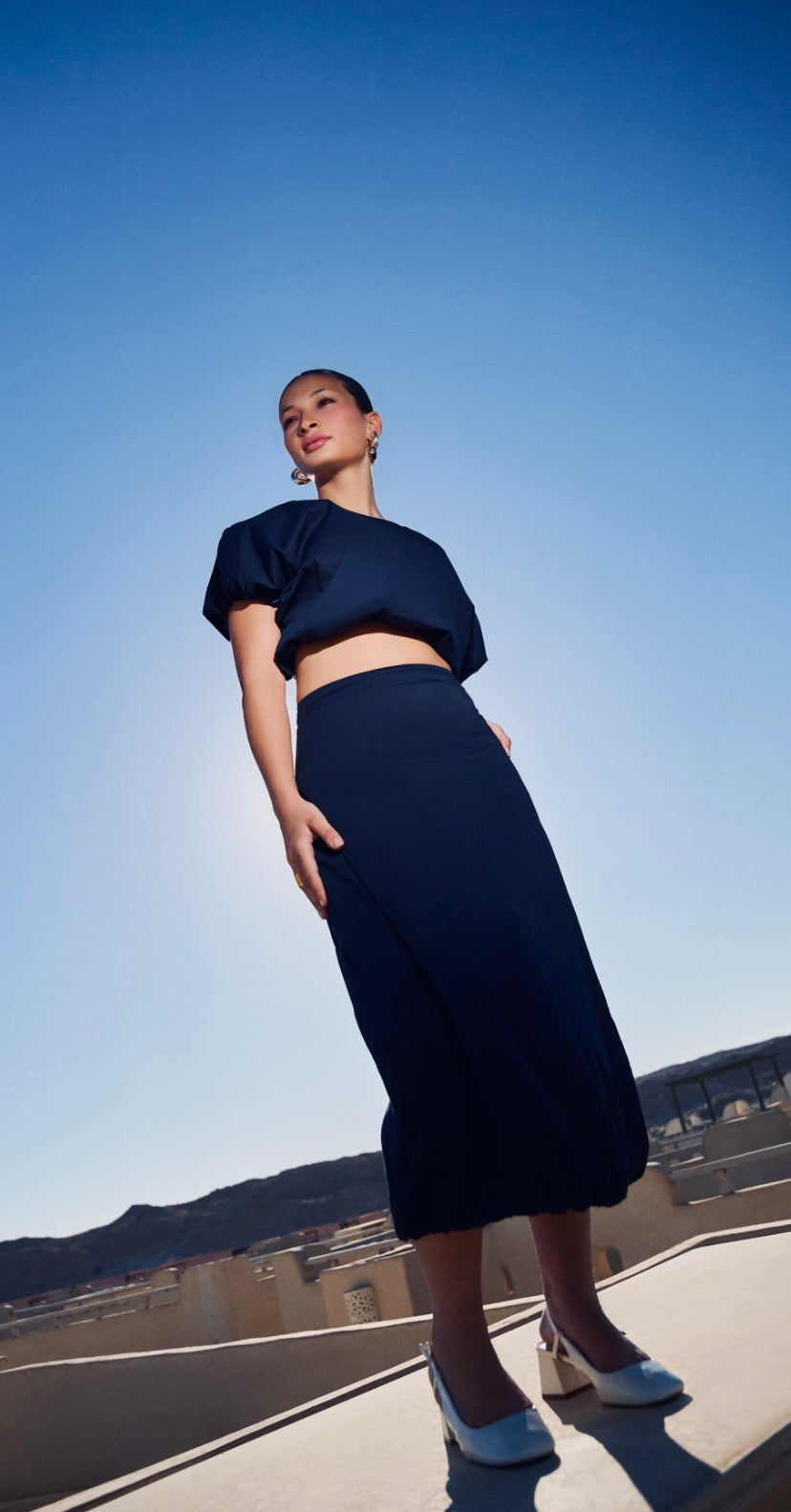 Cloud Set - Navy Blue (Skirt Only)