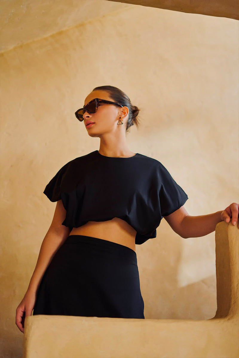 Cloud Set - Black (Blouse Only)