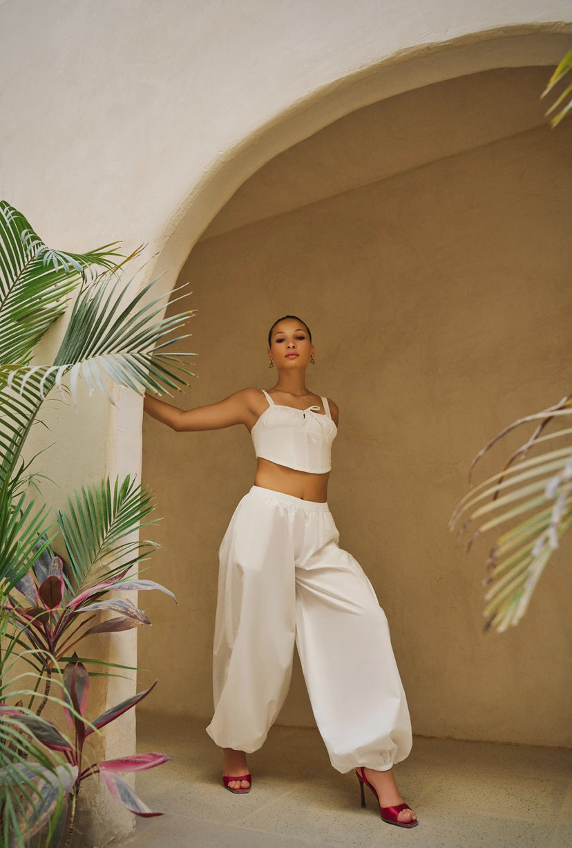 Lvy Set - White (Pants Only)