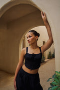 Lvy Set - Black (Crop Top Only)